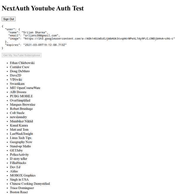 Accessing the Google Access Token in NextAuth.js Srijan's Blog